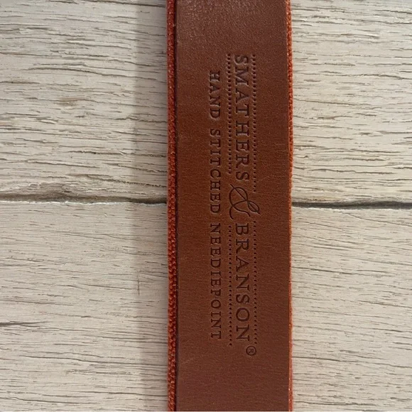 NWT Smathers + Branson Boys' University of Texas Needlepoint Belt - Picture 6 of 6